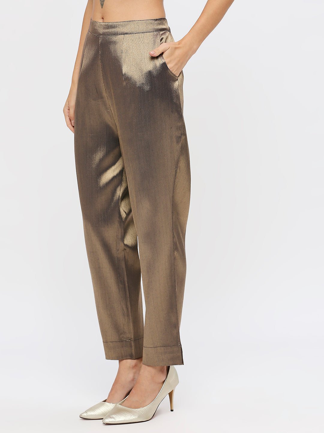 Brocade Plain Weave Pant