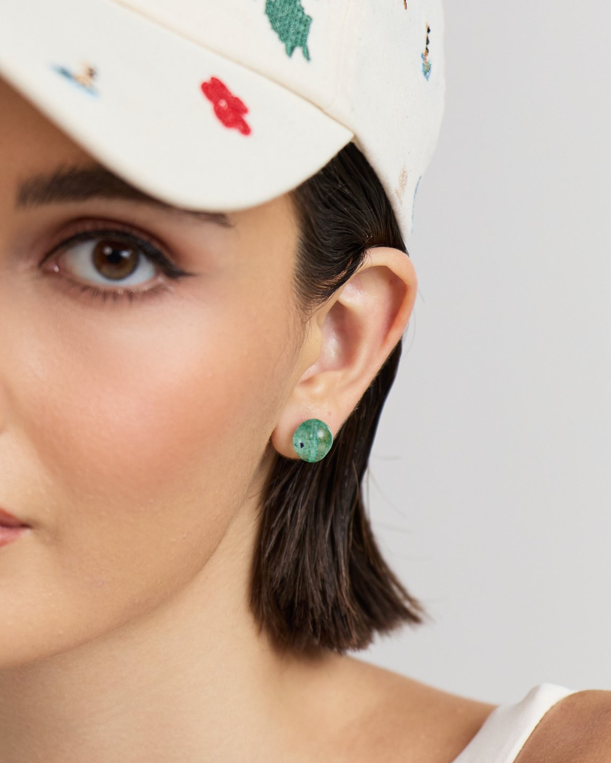 Micro Tumble Studs (Light Green)