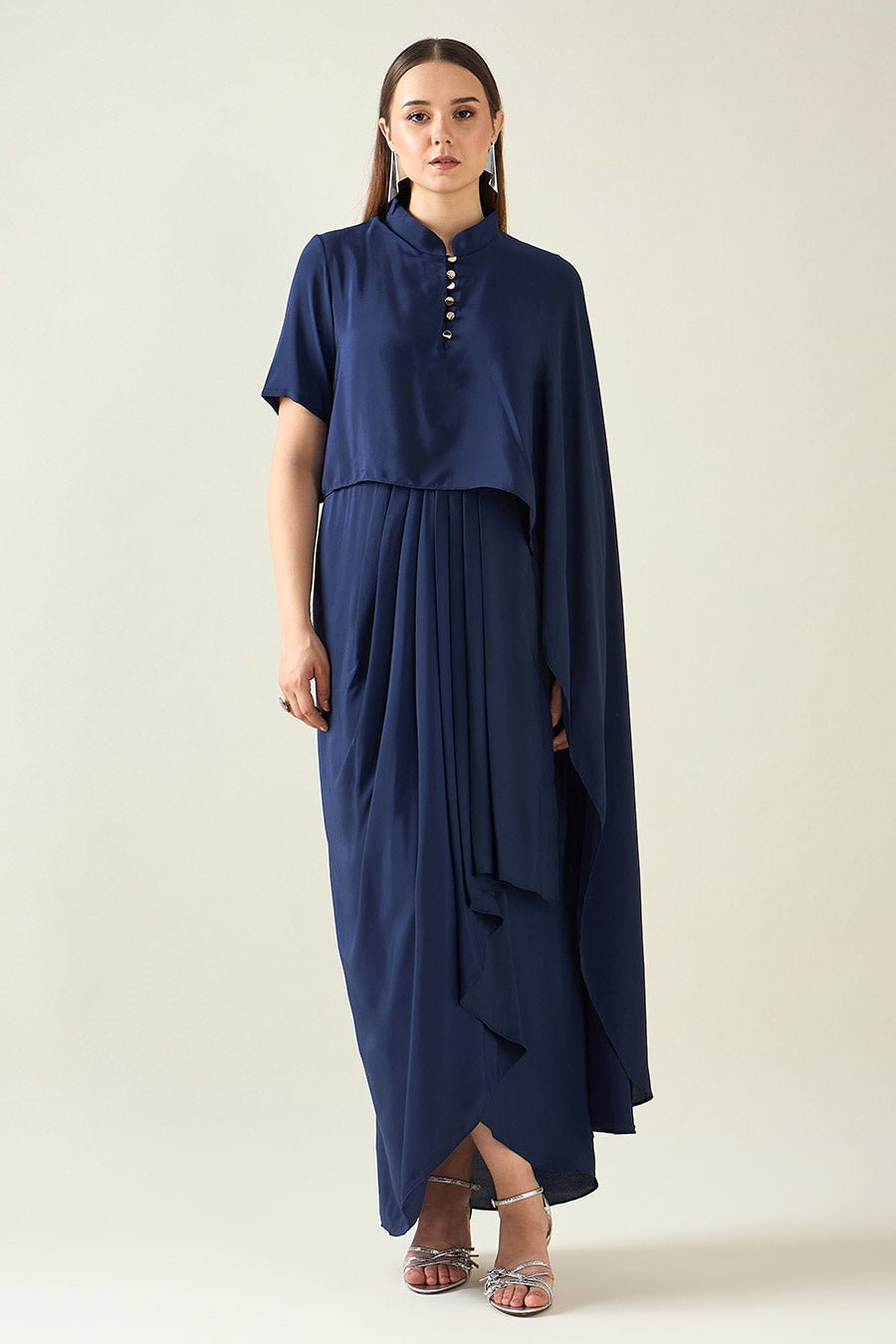 Water Fall Drape Dress
