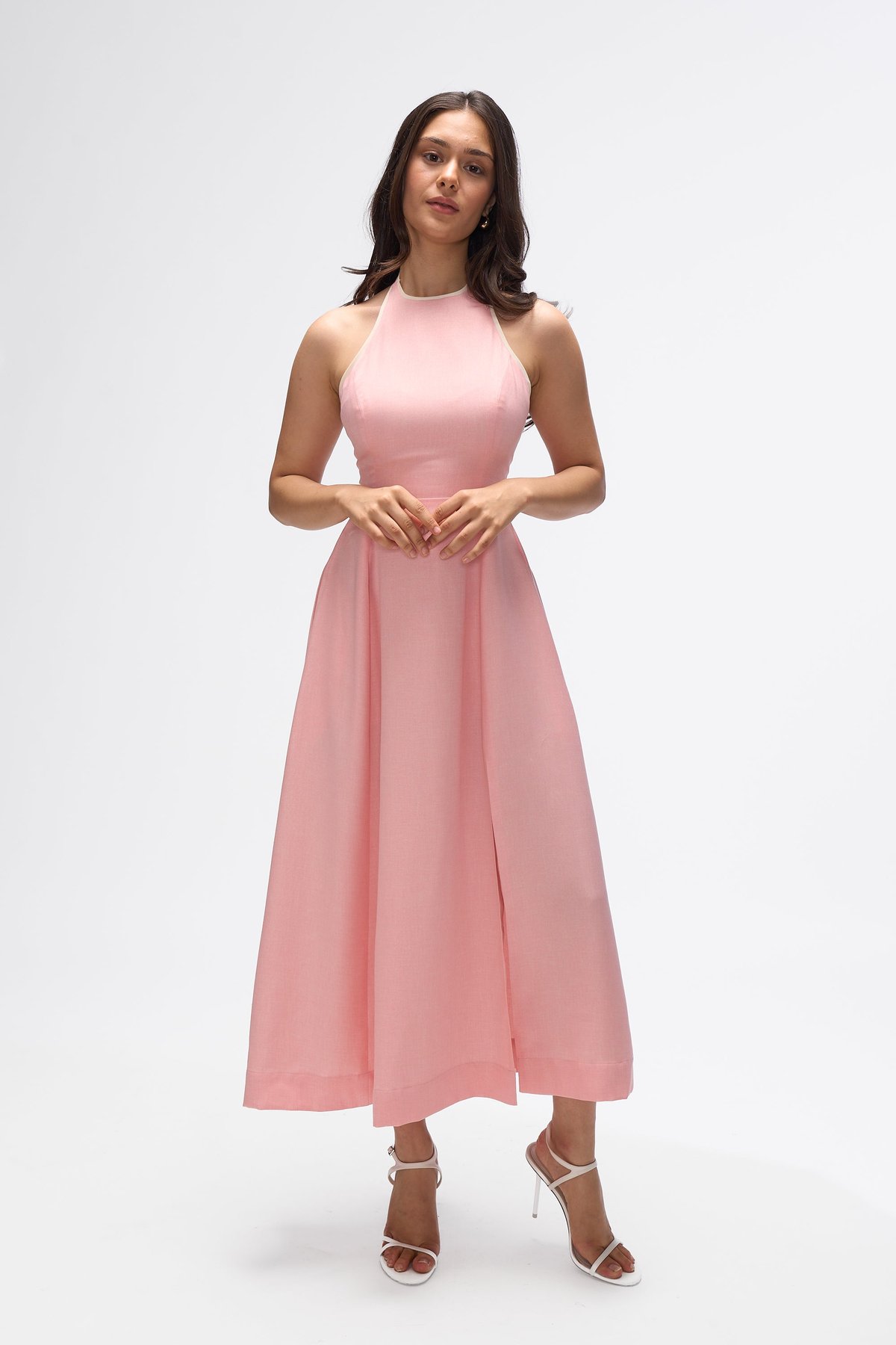 Siena- Peach and White