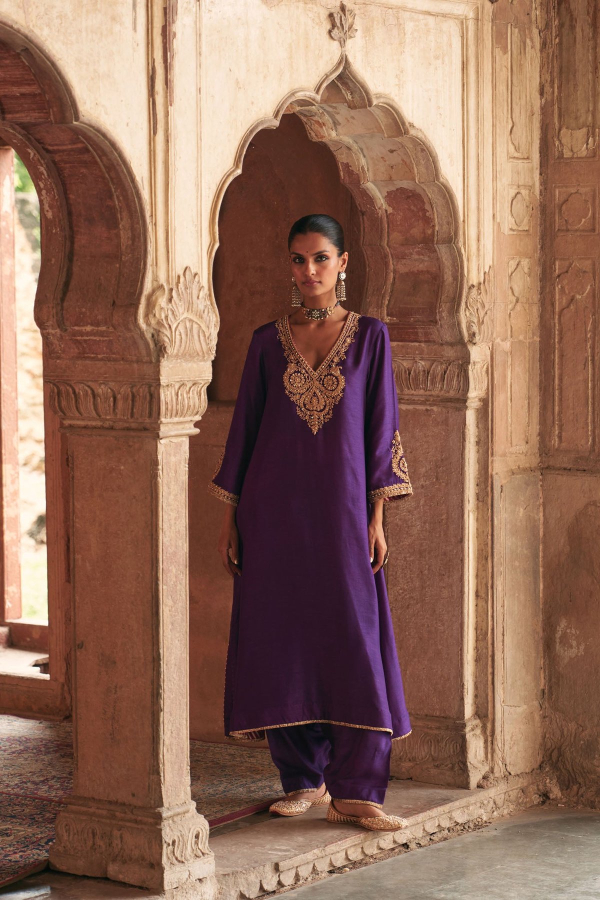 Haayat - Long Kaftan With Salwar