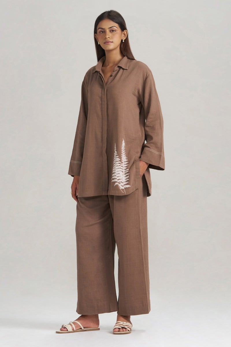 Chocolate and Fern Co-ord Set