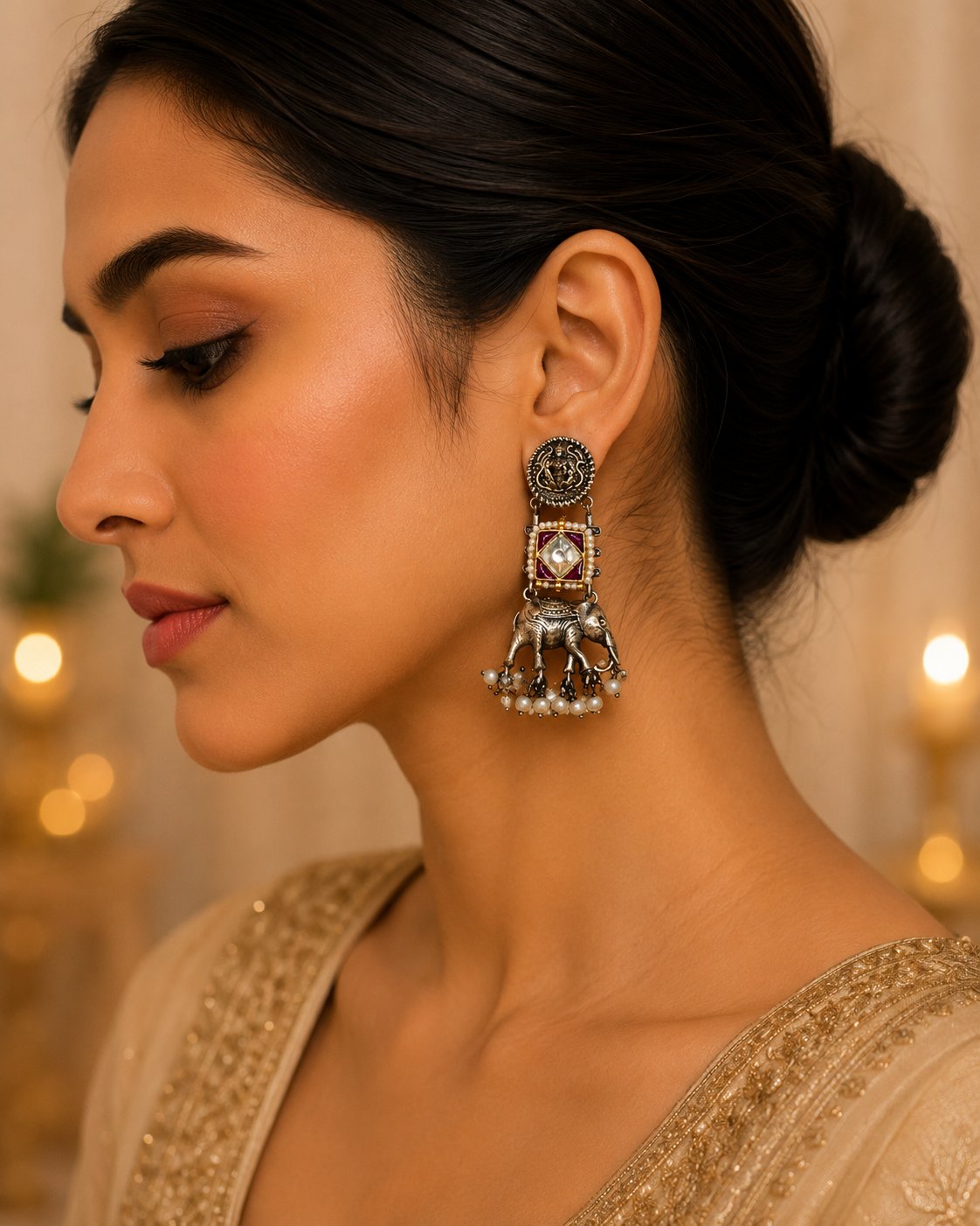 Gajgamini Jumka Earrings