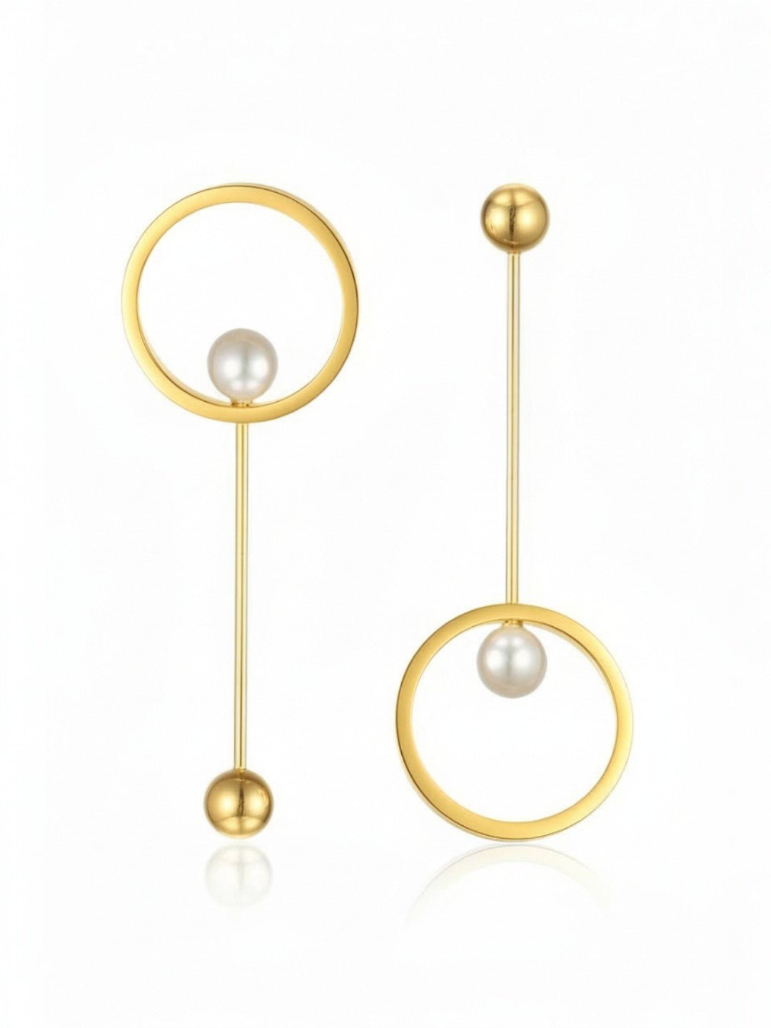 Long Drop Studs Earrings