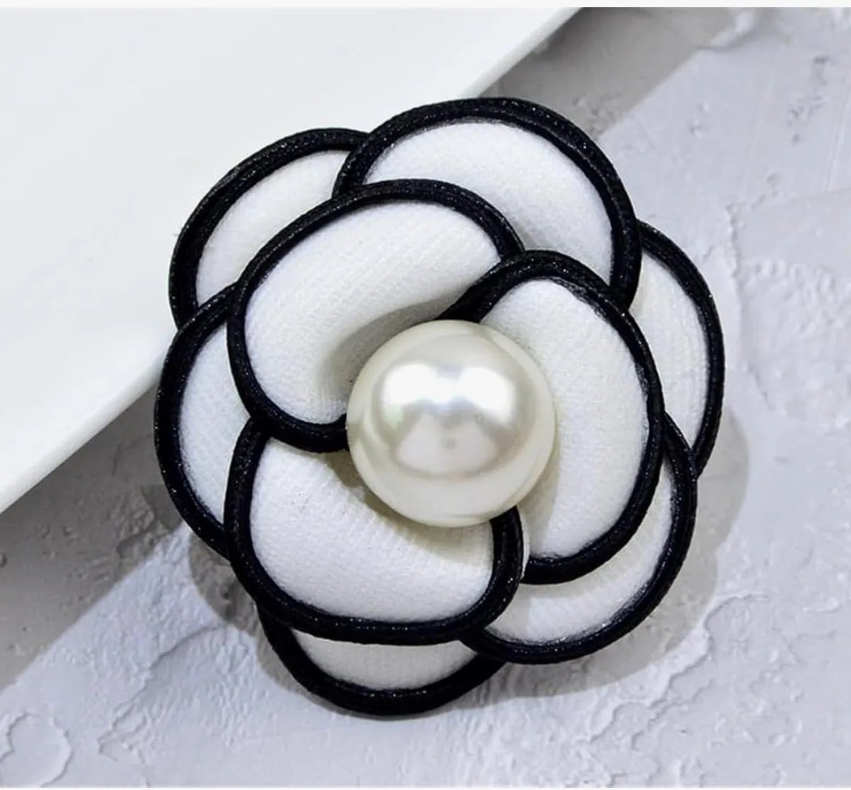 Elegant Camella Pearl Brooch