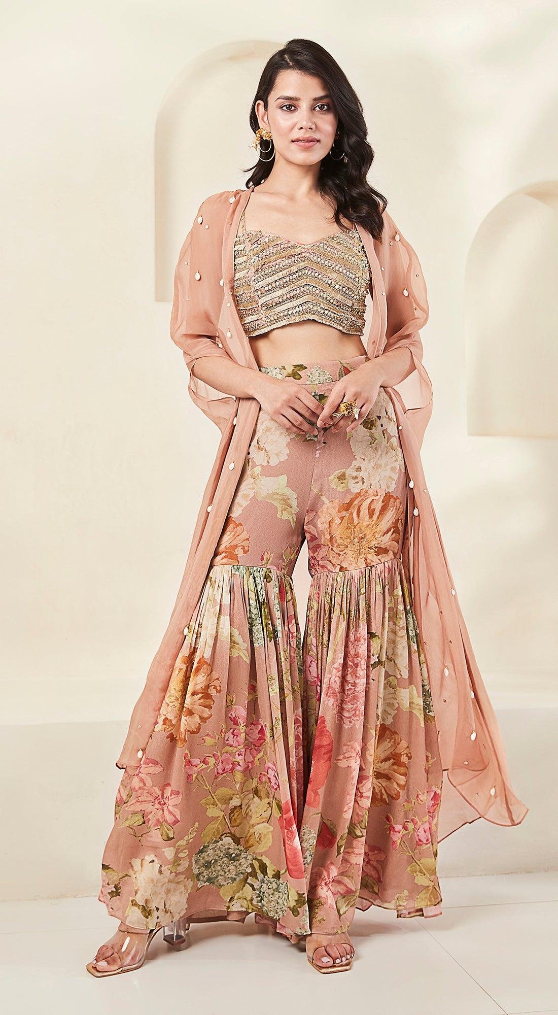 Printed Cape Set