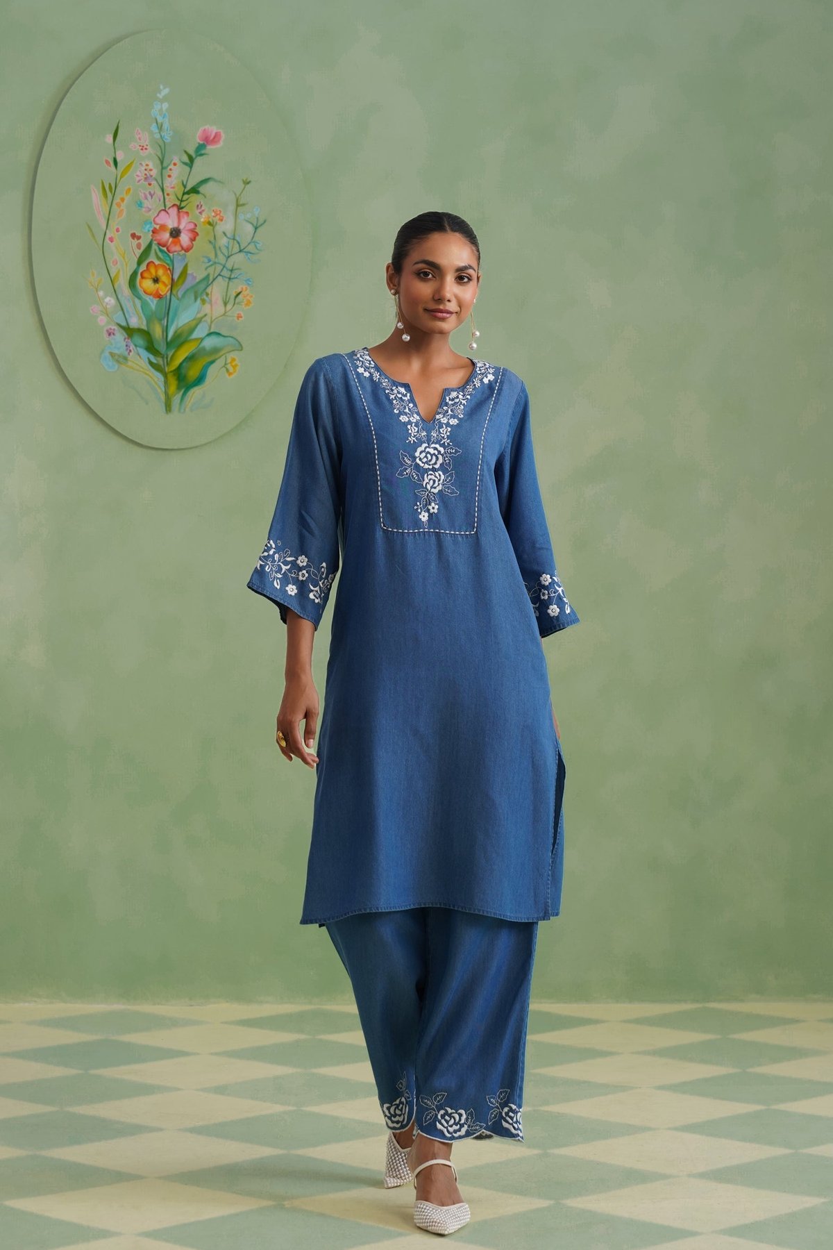 Embroidered Kurta Set