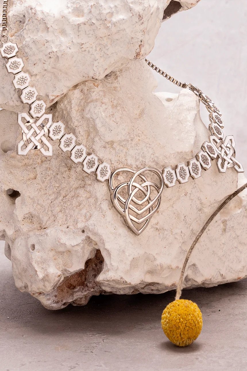 Hexagone Neckpiece Silver