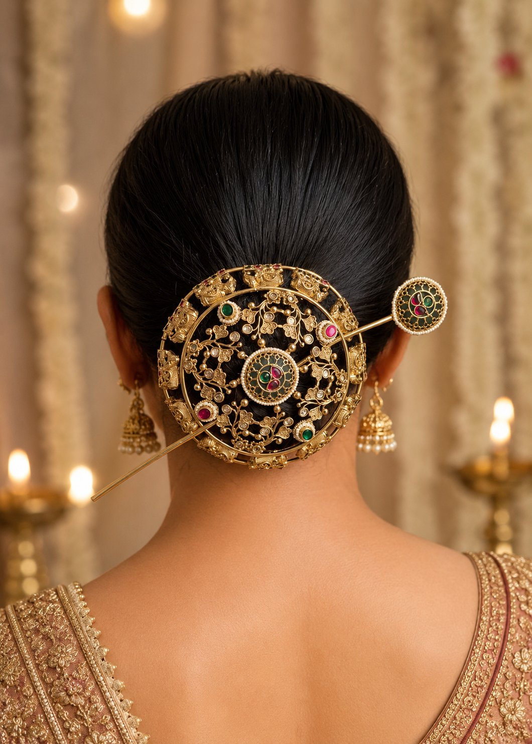 Kundan Hair bun