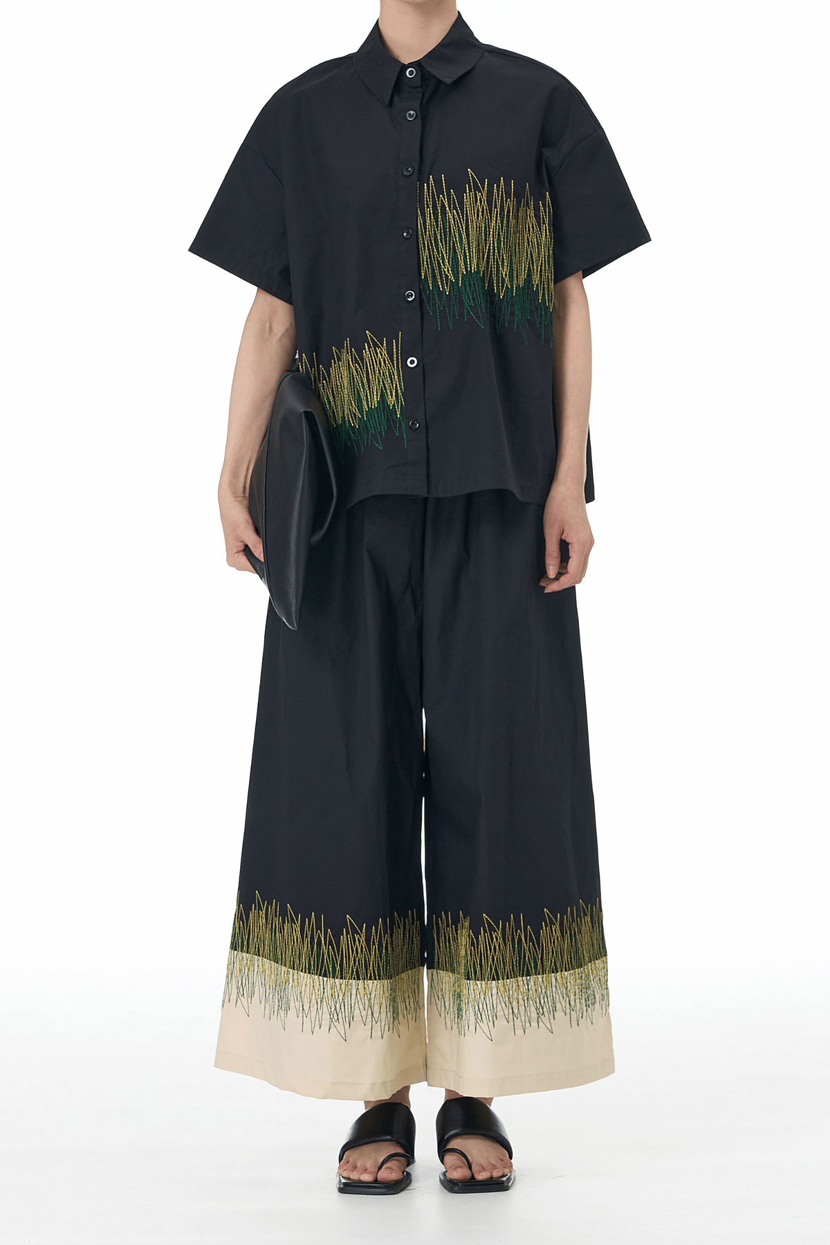 Bonnie Black Embroidered Co-Ord Set