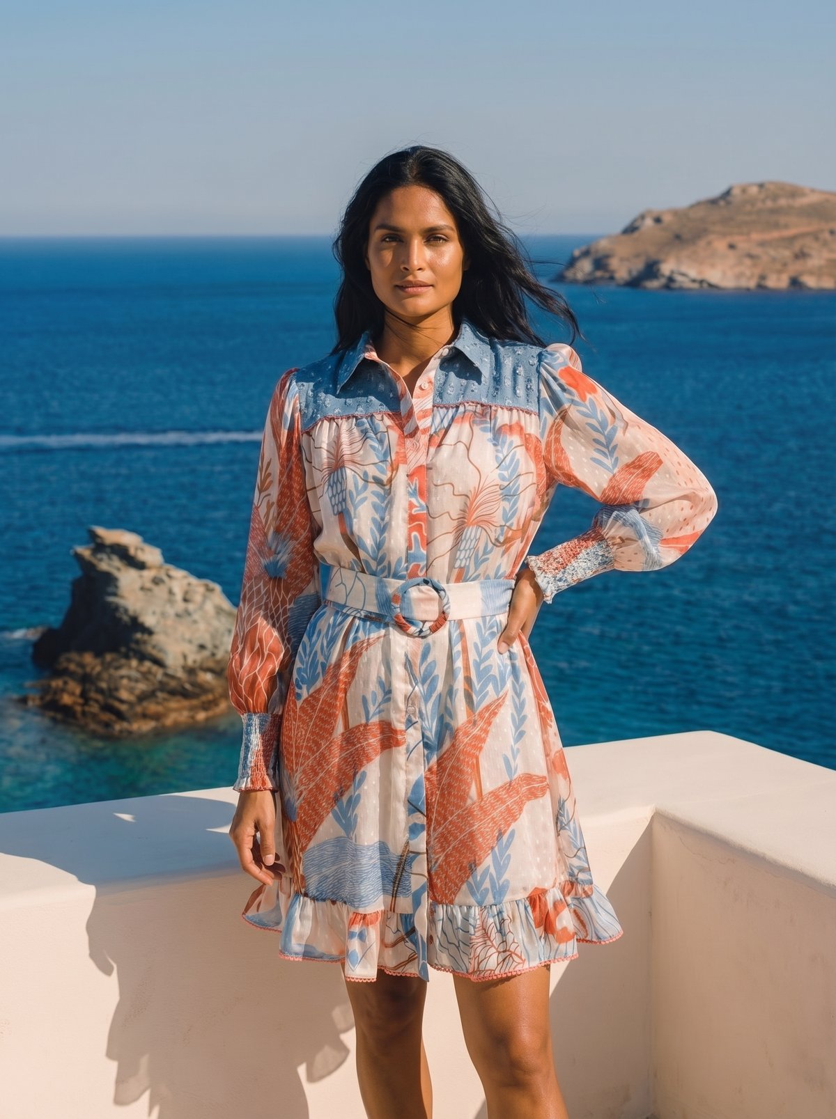 Denim Élan Bloom Dress