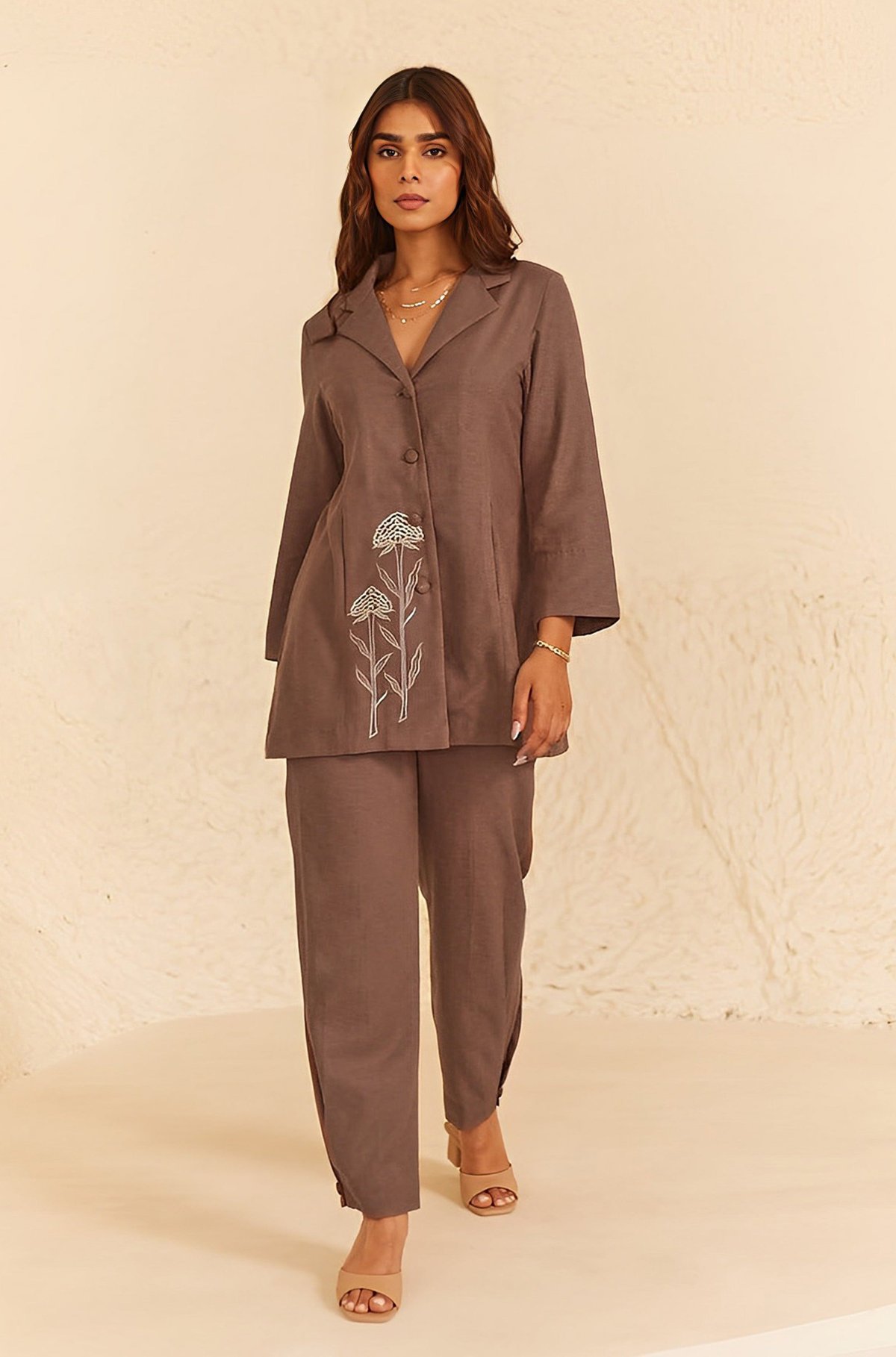 Linen Coat Set