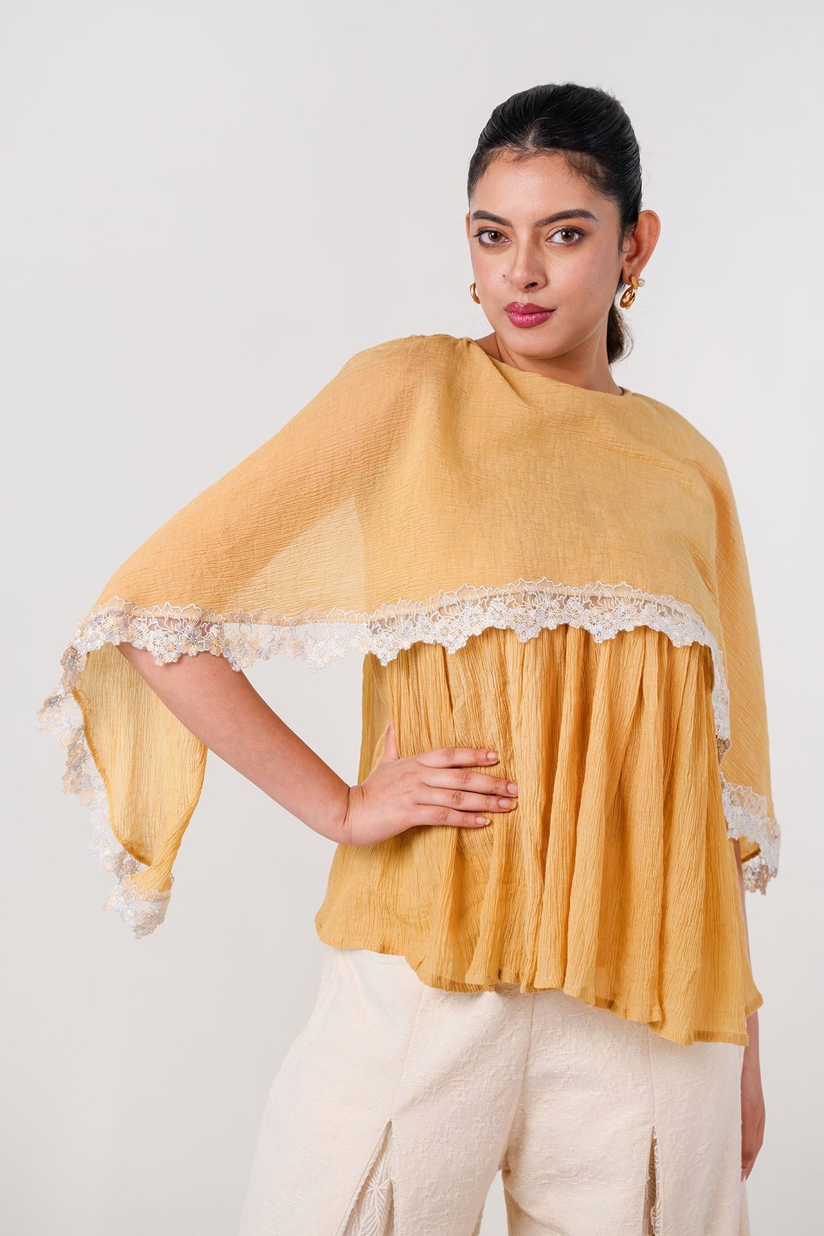 Marigold Cape Top