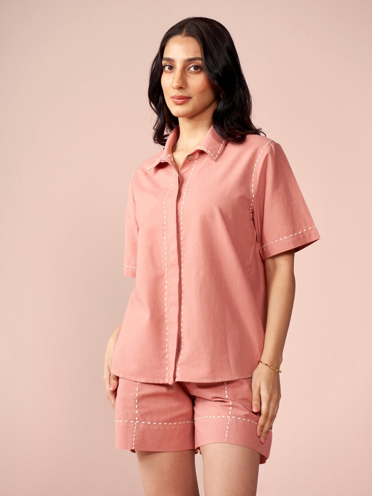 Drift Linen Blend Co-ord Set with Shorts
