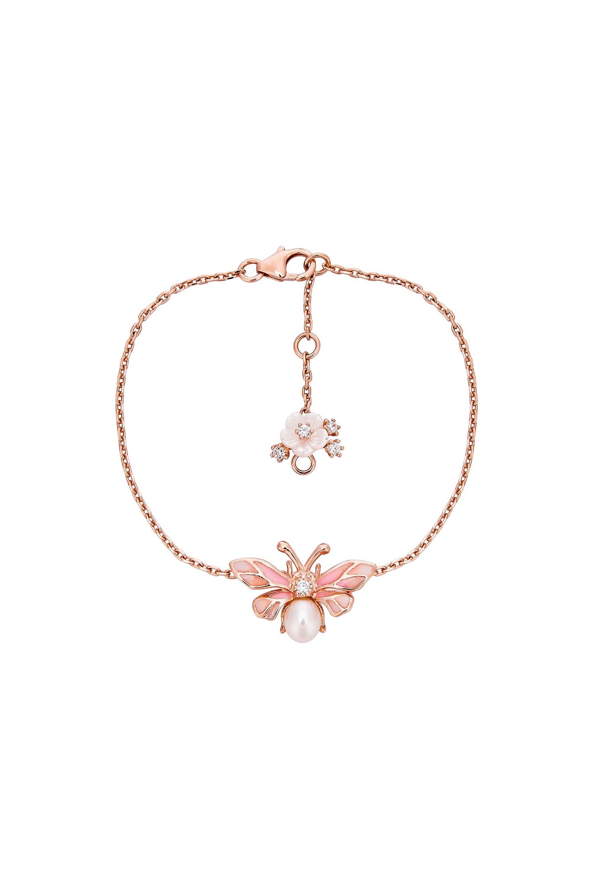 Pink Enchanted Butterfly Bracelet