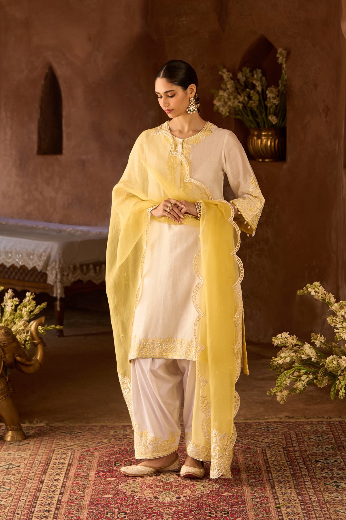 Hani - A-line Kurta With Salwar And Dupatta