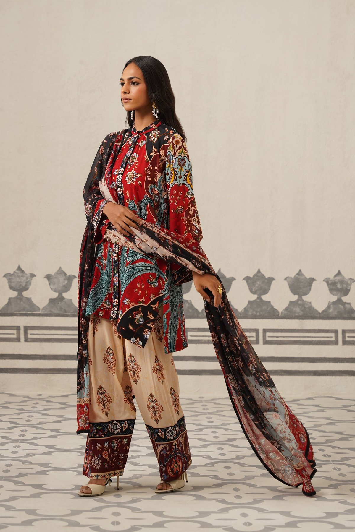 Gauri Crepe Printed Suit Set