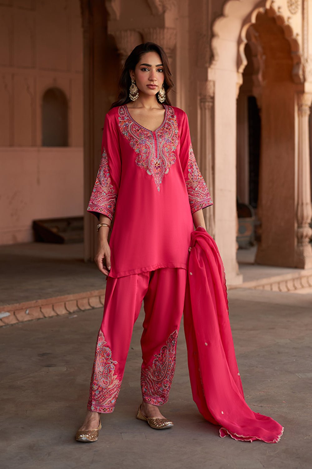 Jashn Aari Embroidered Salwar Set