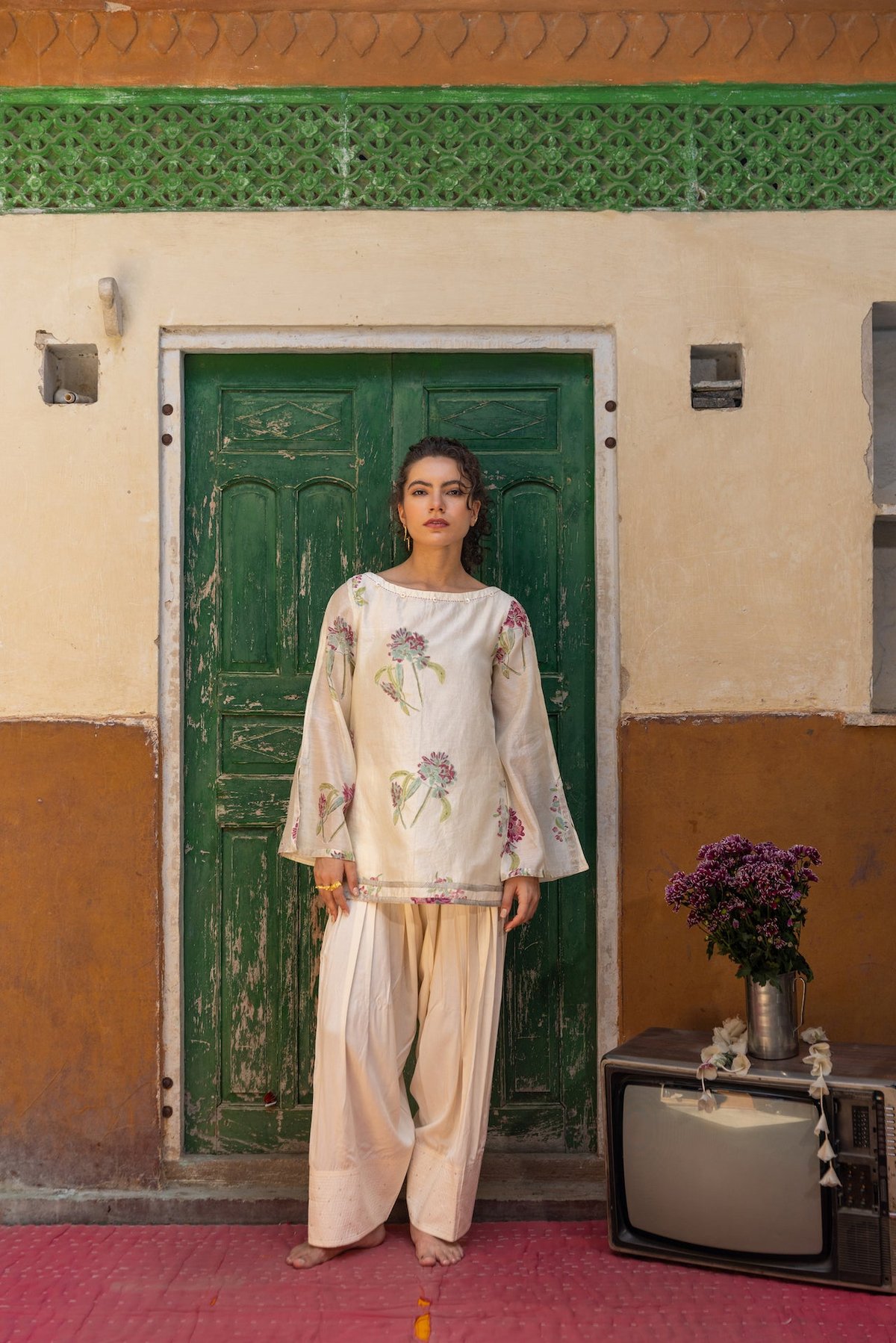 Ira Chanderi Kurta