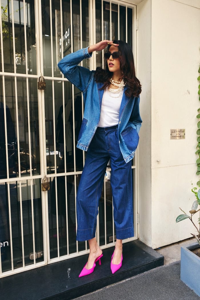 Lana Denim Shacket With Pants