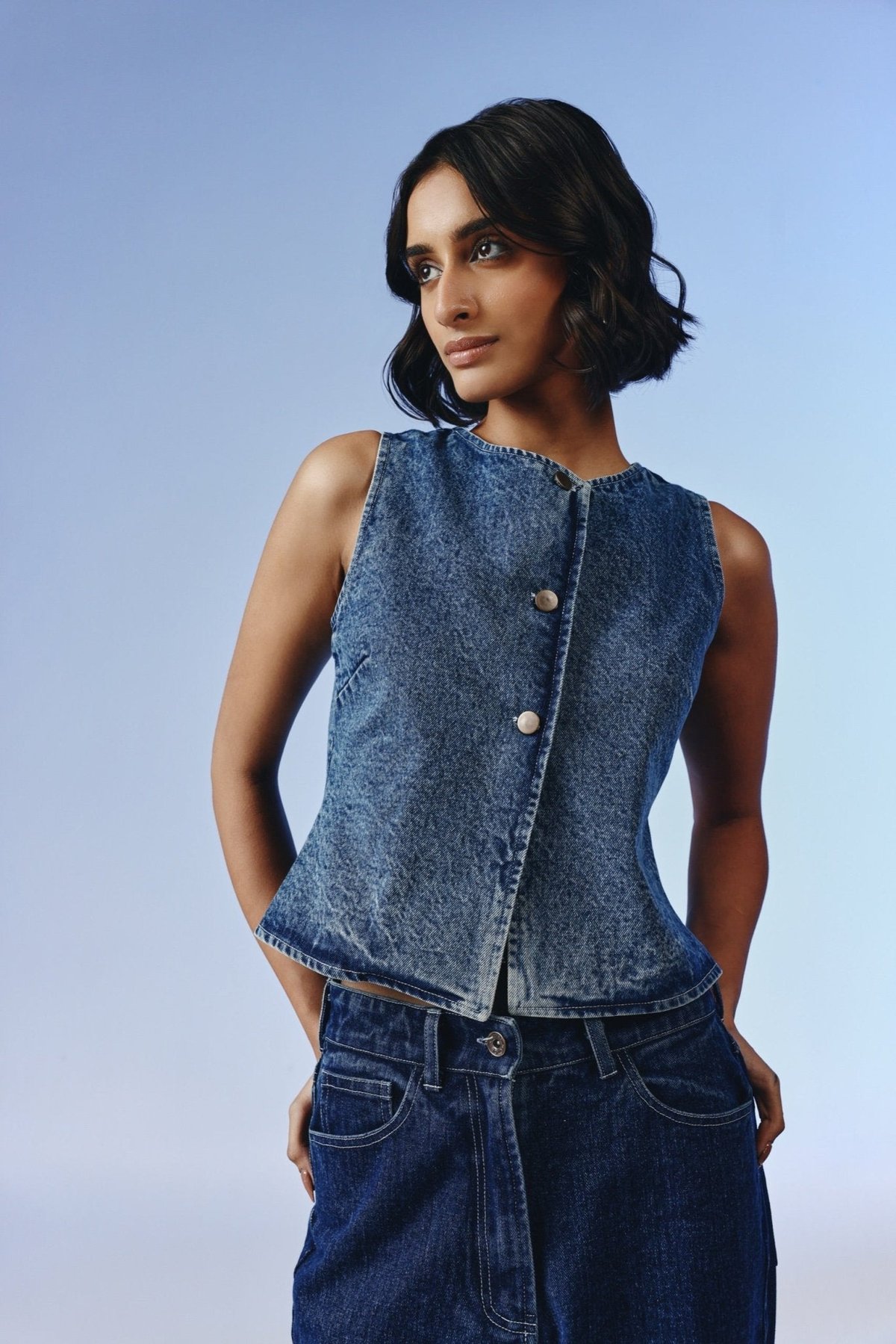 Aero Denim Top