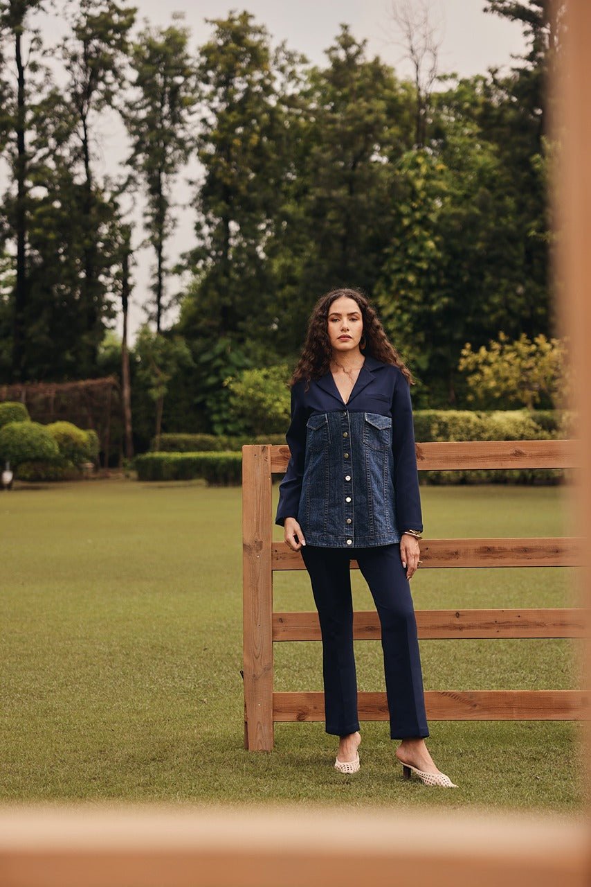 Navy Pant Suit