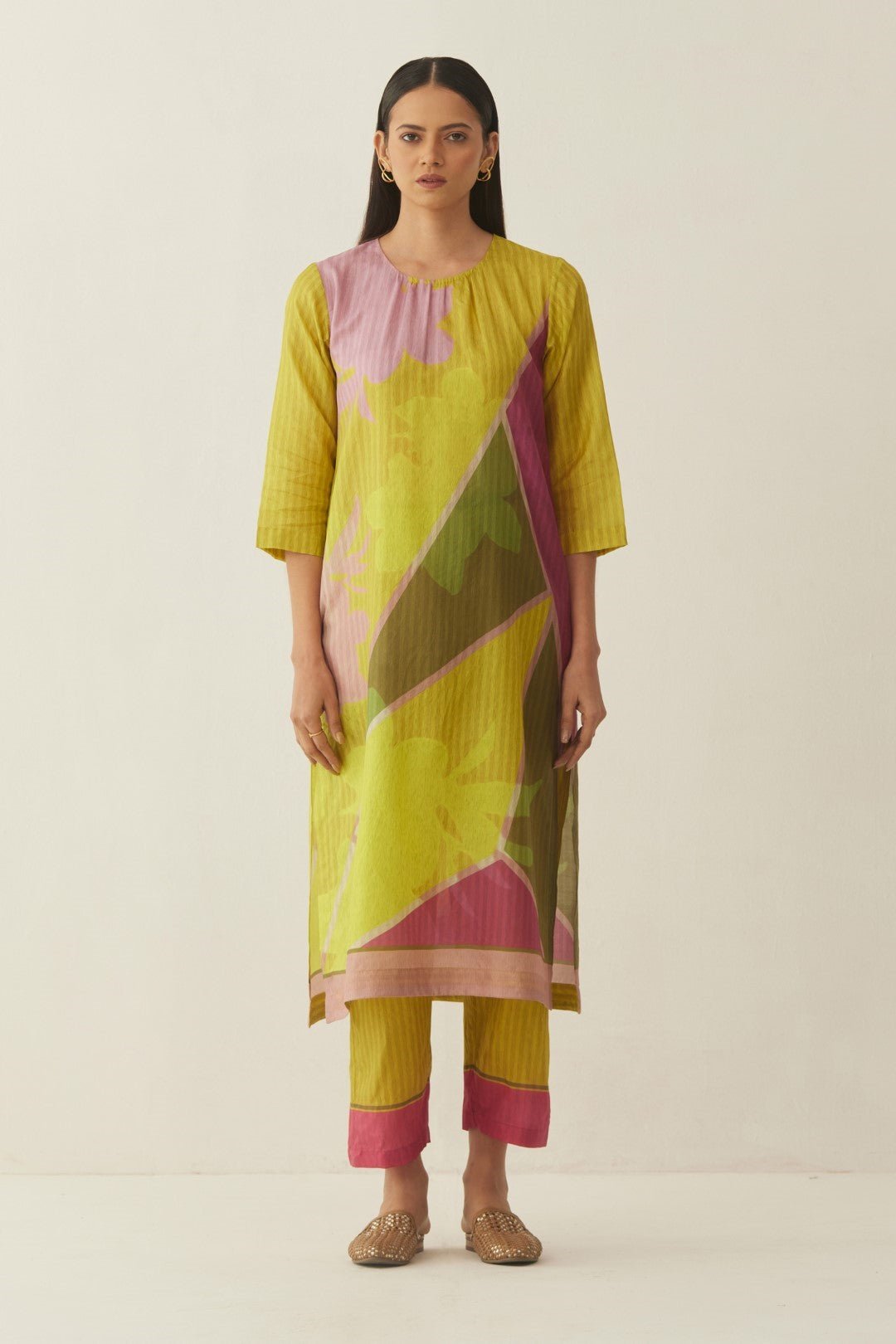 Multicolour Grid Floral Co-ord Set