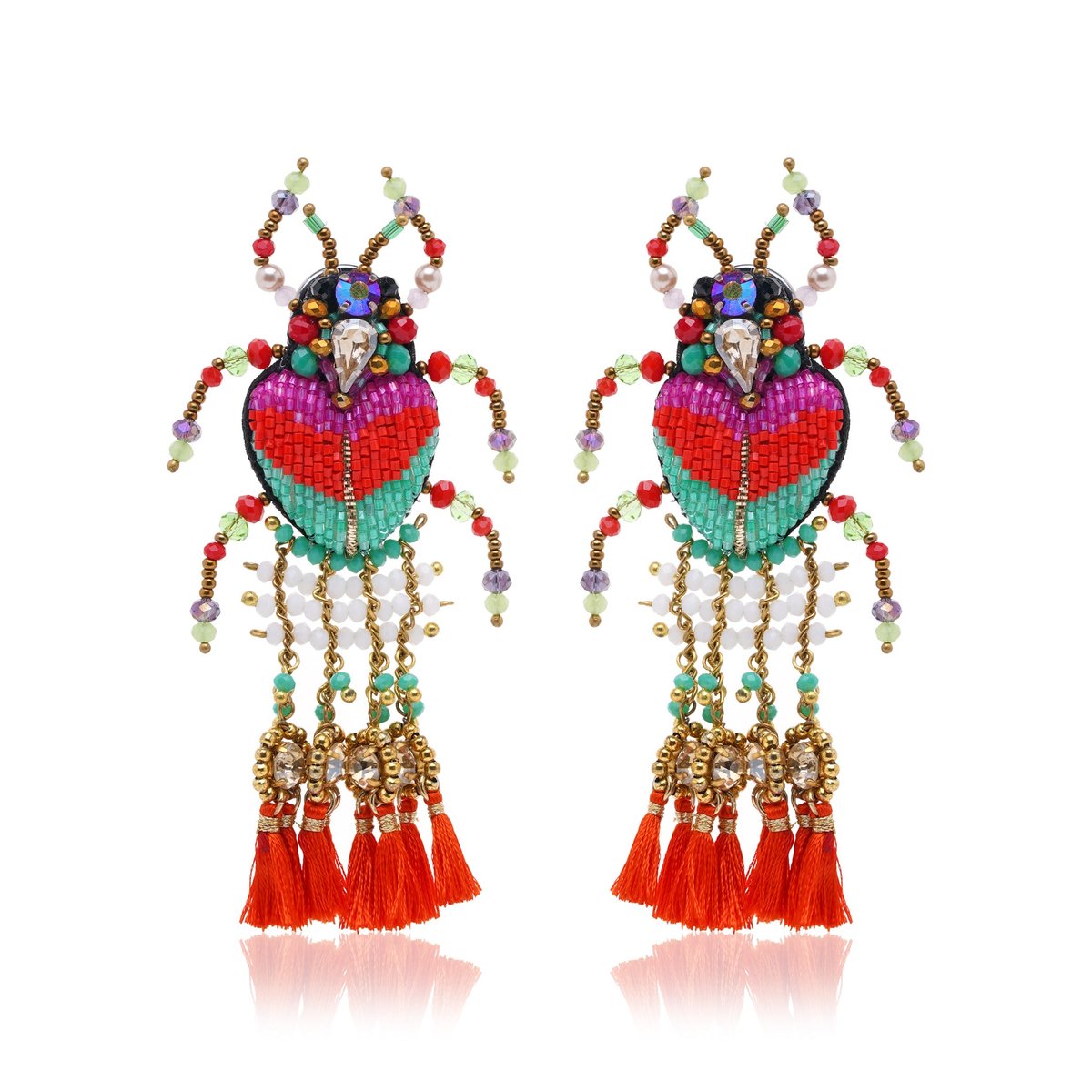 Spotty Moth Hop Earring
