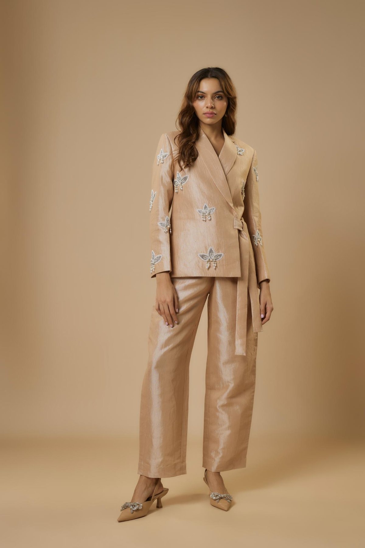 Greta Tencel Jacket Set