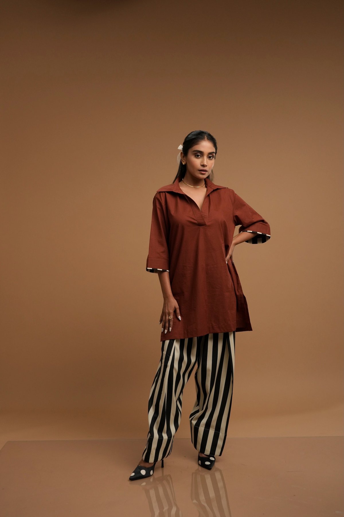Cocoa Kurta/Farsi Salwar Set