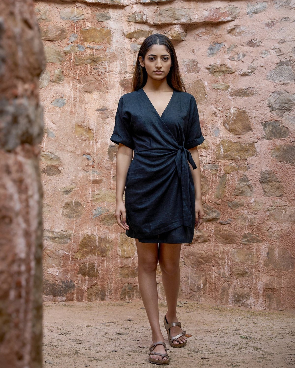 Verve Mini Wrap Dress