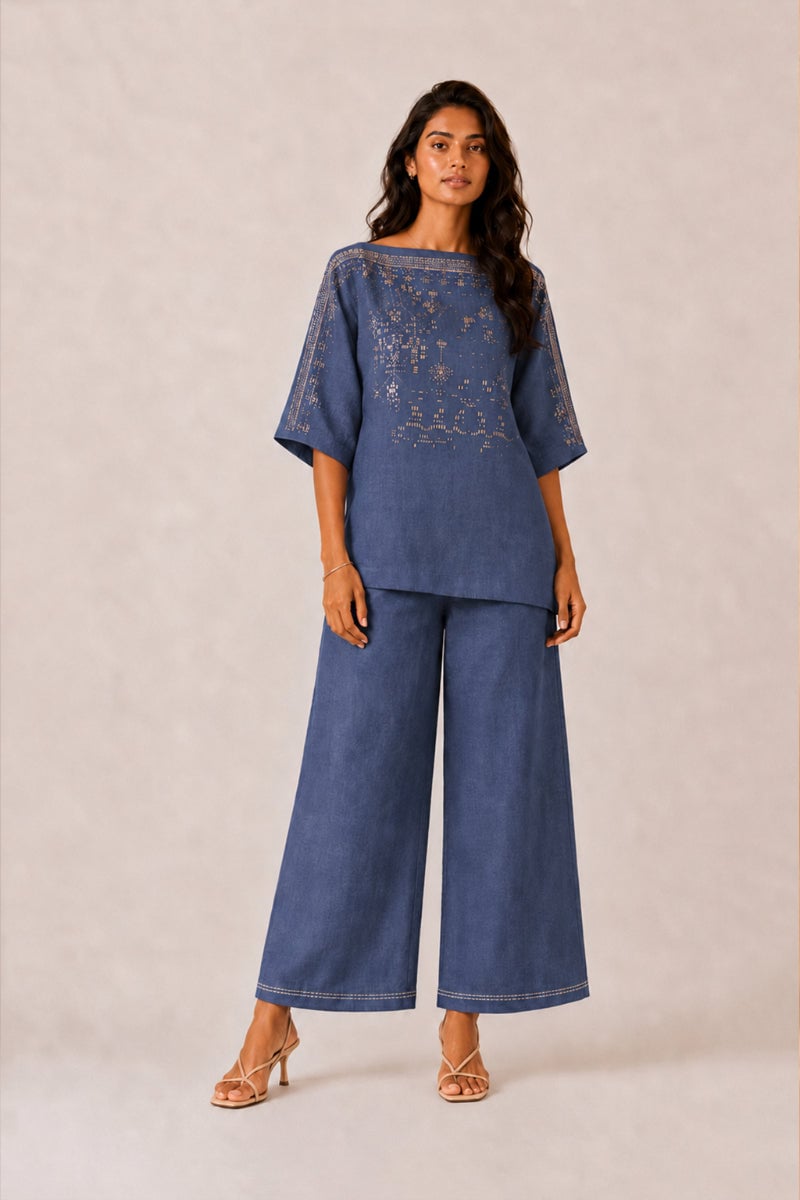 Drops of gold Roomal Co-ord