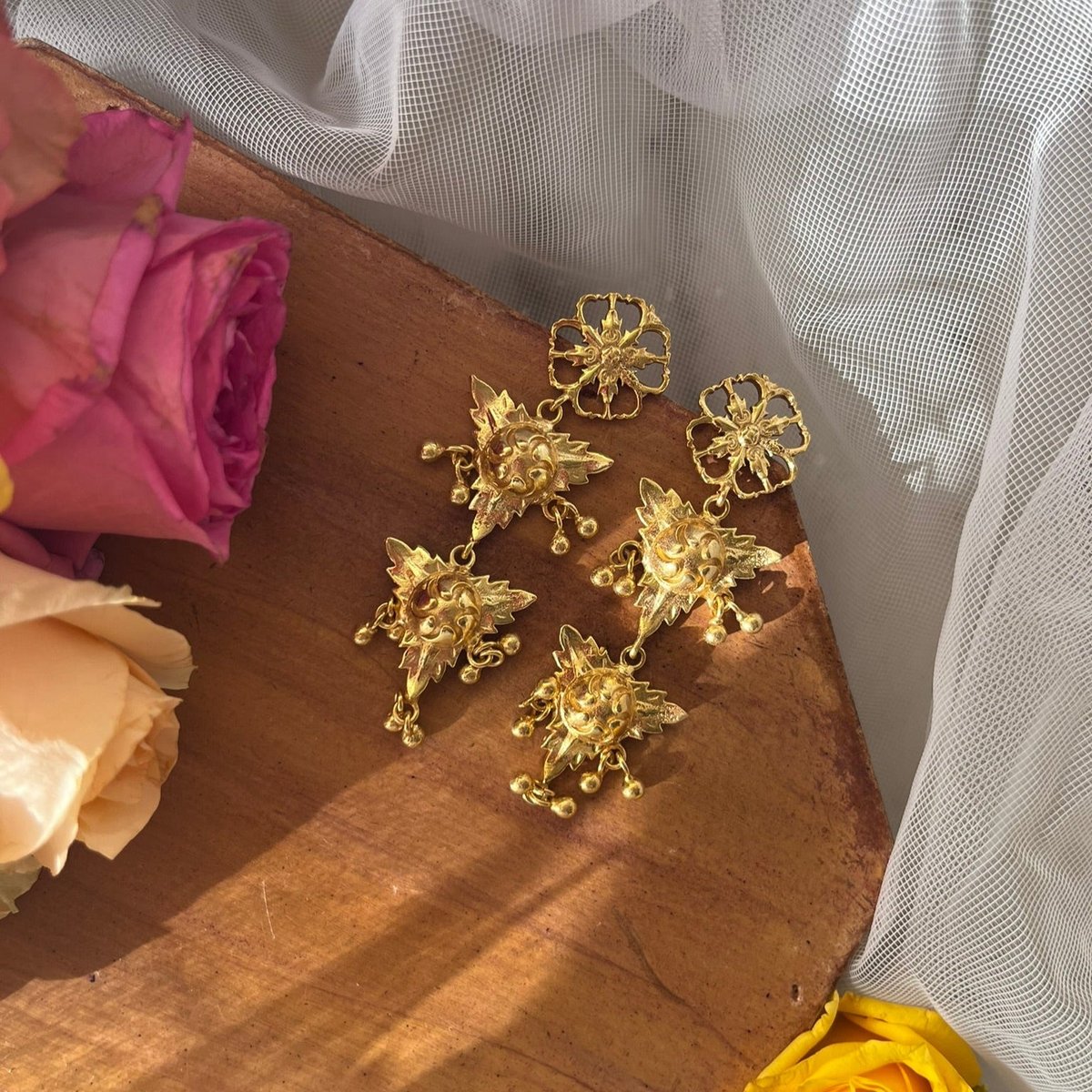 Triplet Dangler Earrings