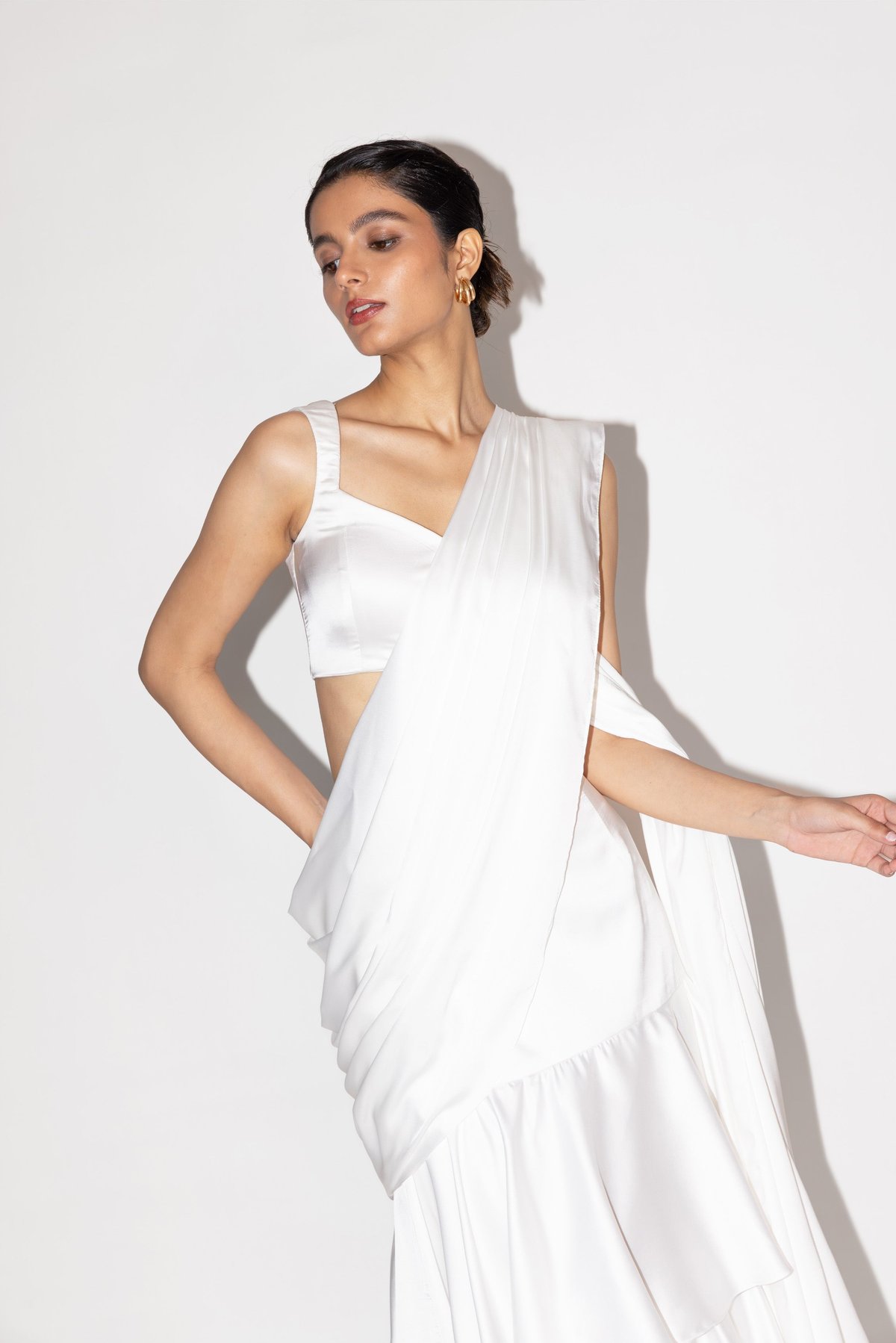 Tier Saree With Blouse