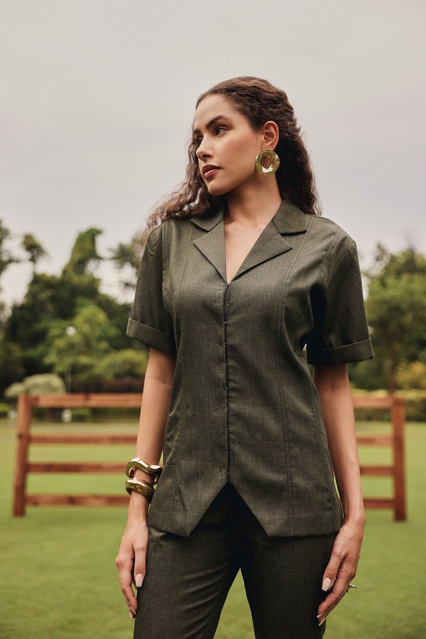 Olive Pant Suit