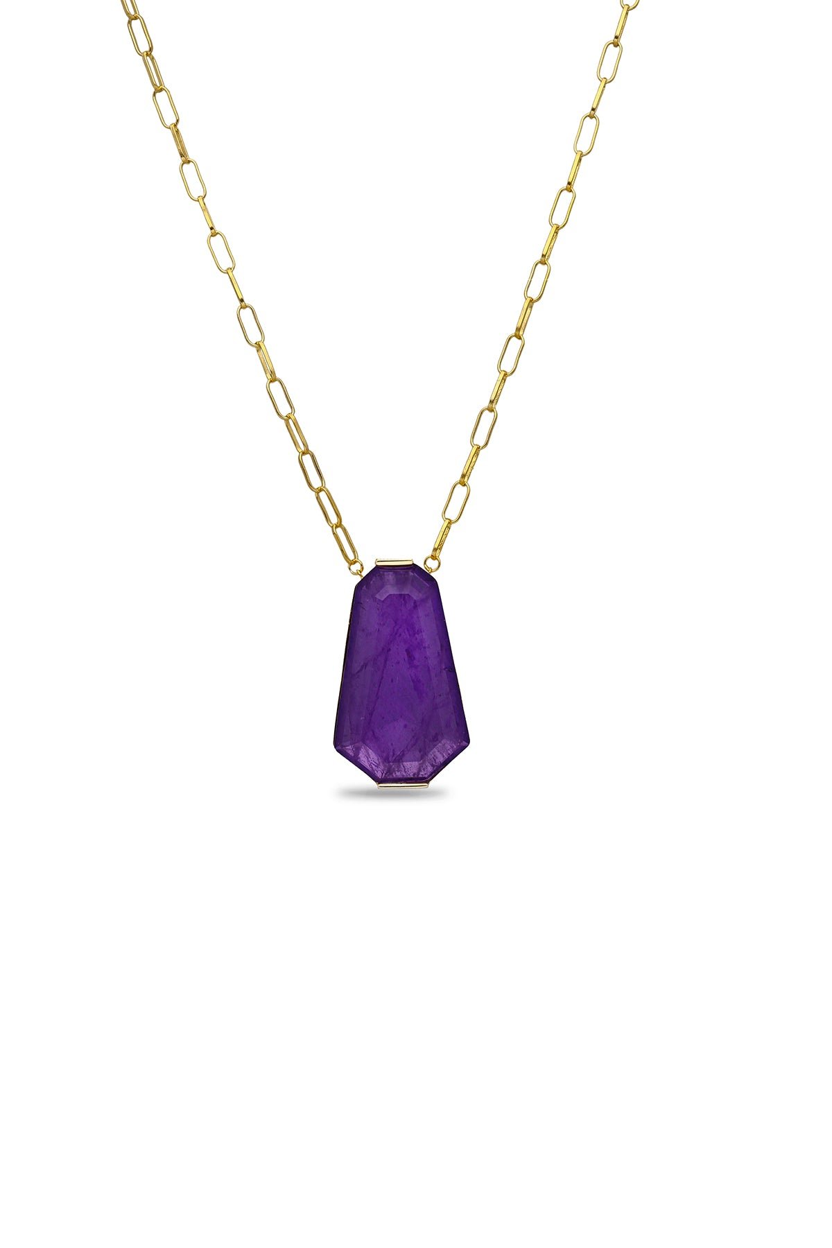 Purple Desert Dunes Pendant With Chain