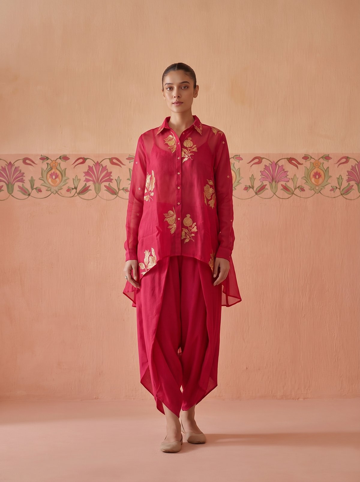 Co-ord Sets Red Ch-183 Co-ord Set