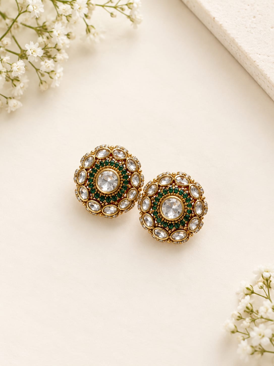 Mehfil Emerald Studs