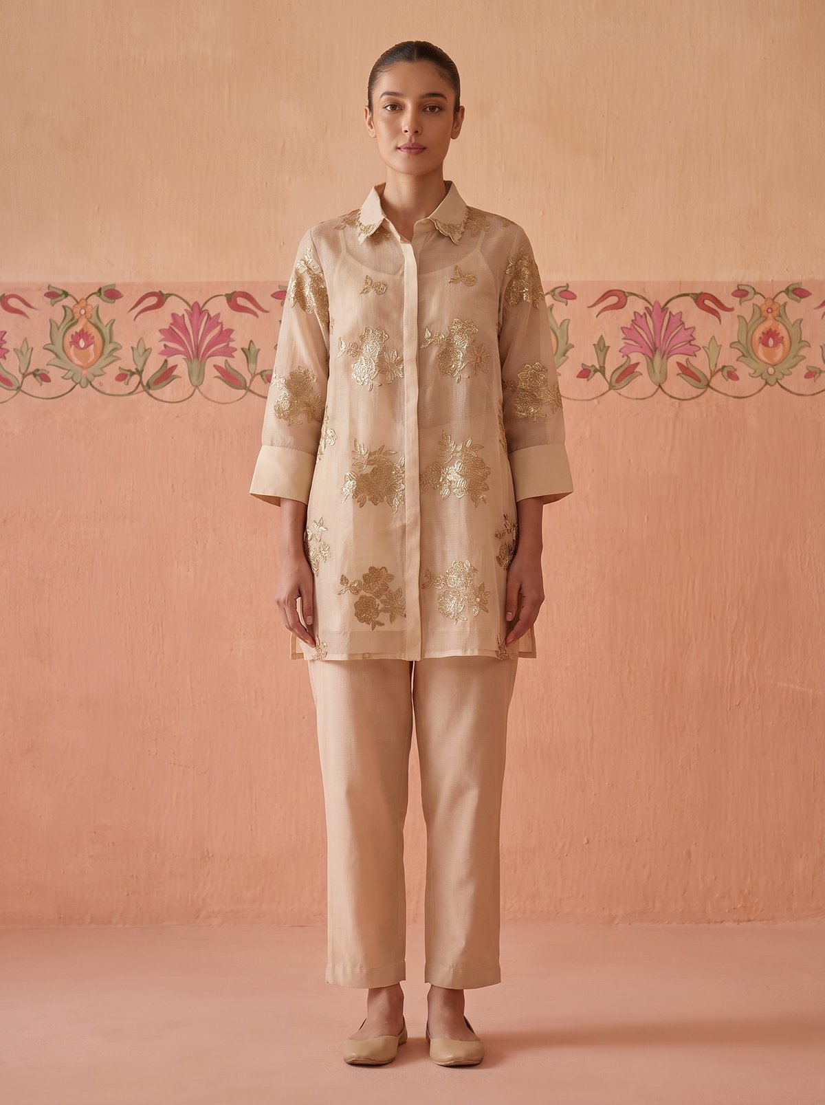 Co-ord Sets Beige Sch-190 Co-ord Set