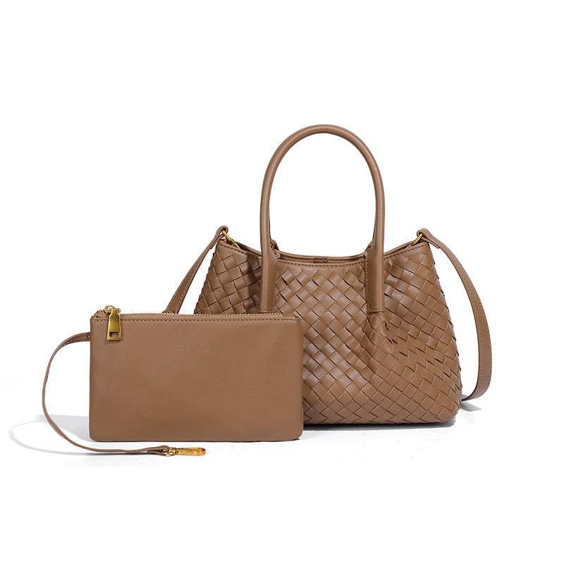 Lena Handwoven Satchel Bag with Pouch