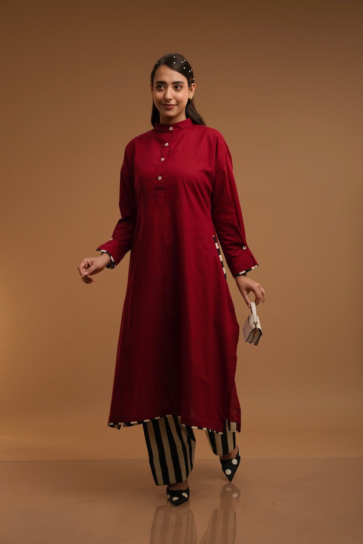 Cherry Kurta/Farsi Salwar Set