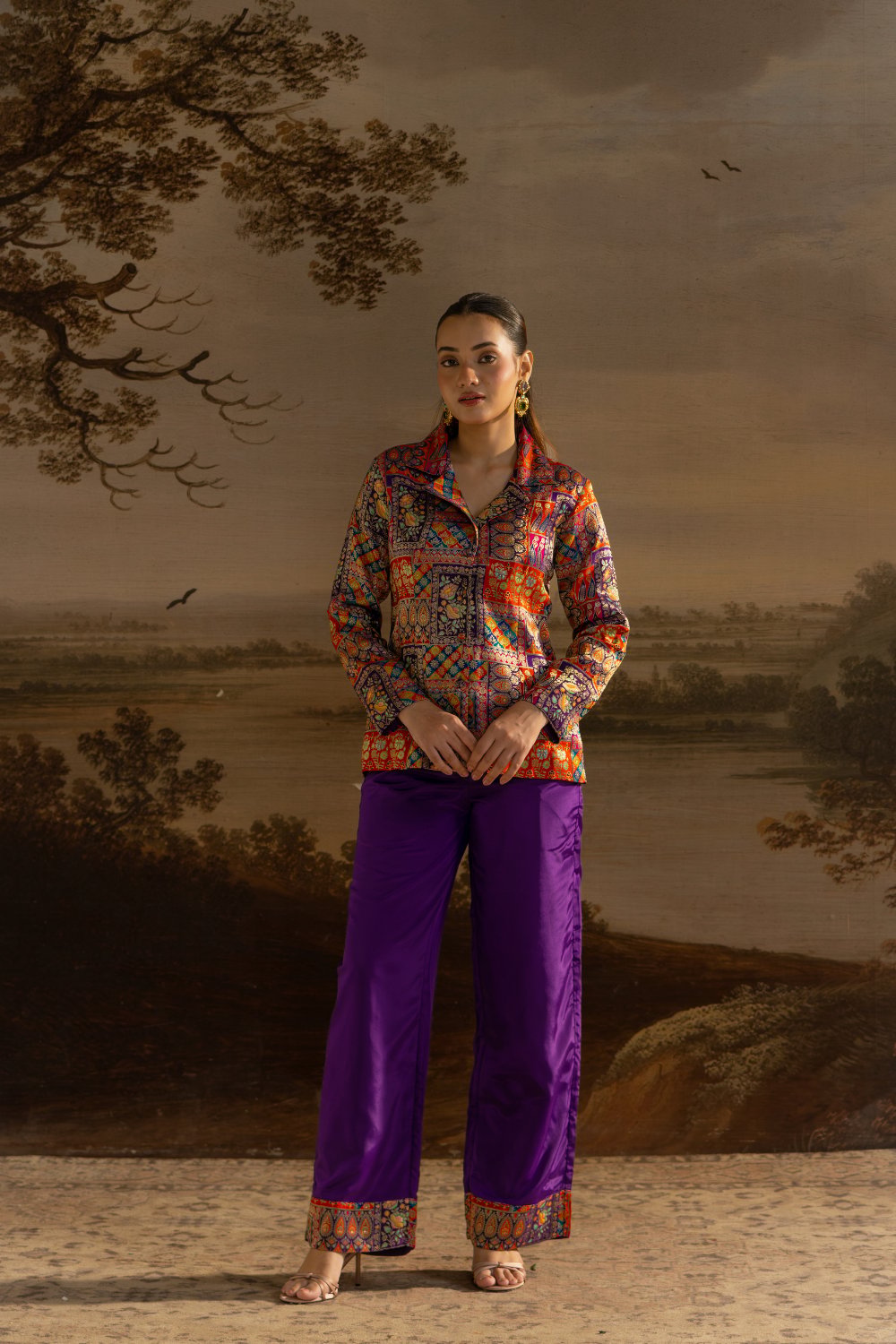Adaa Printed Patchwork Co-ord