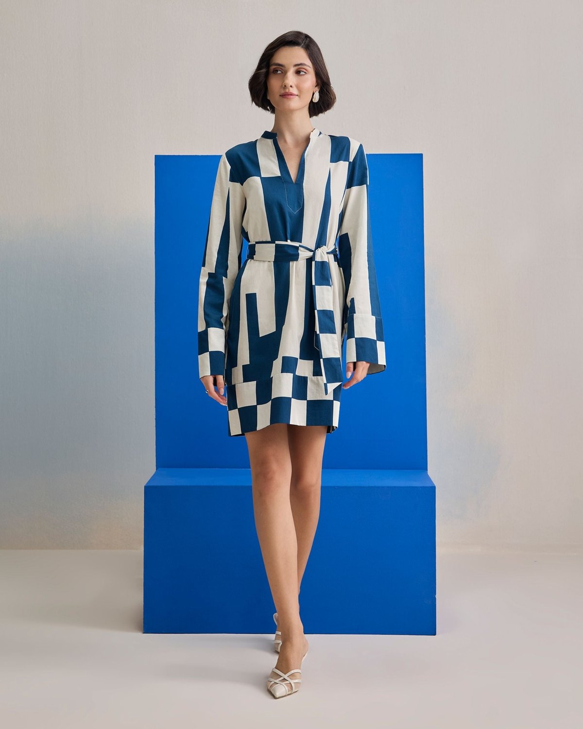 Riviera Navy Short Dress