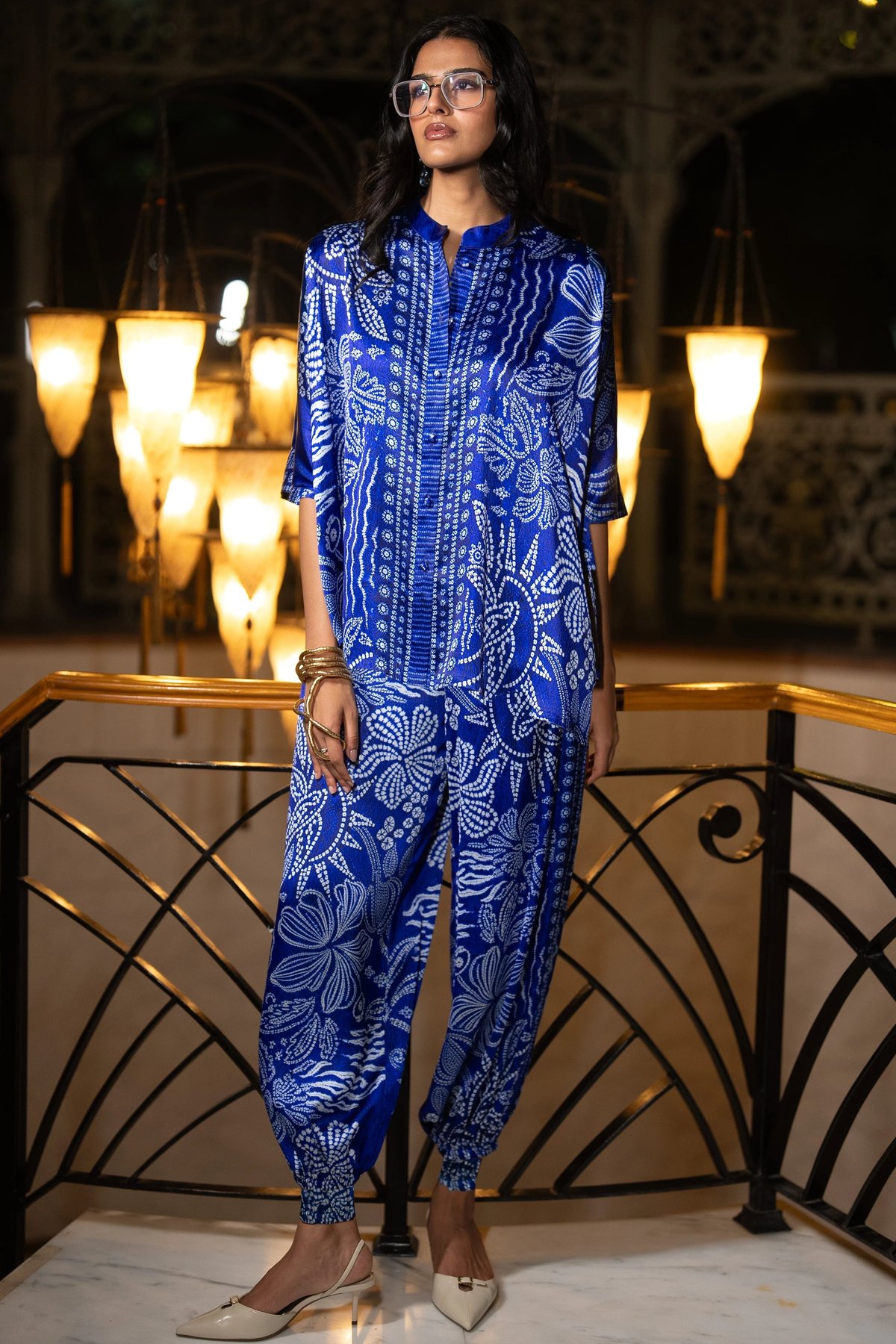 Boxy Print Top & Straight Pant Set