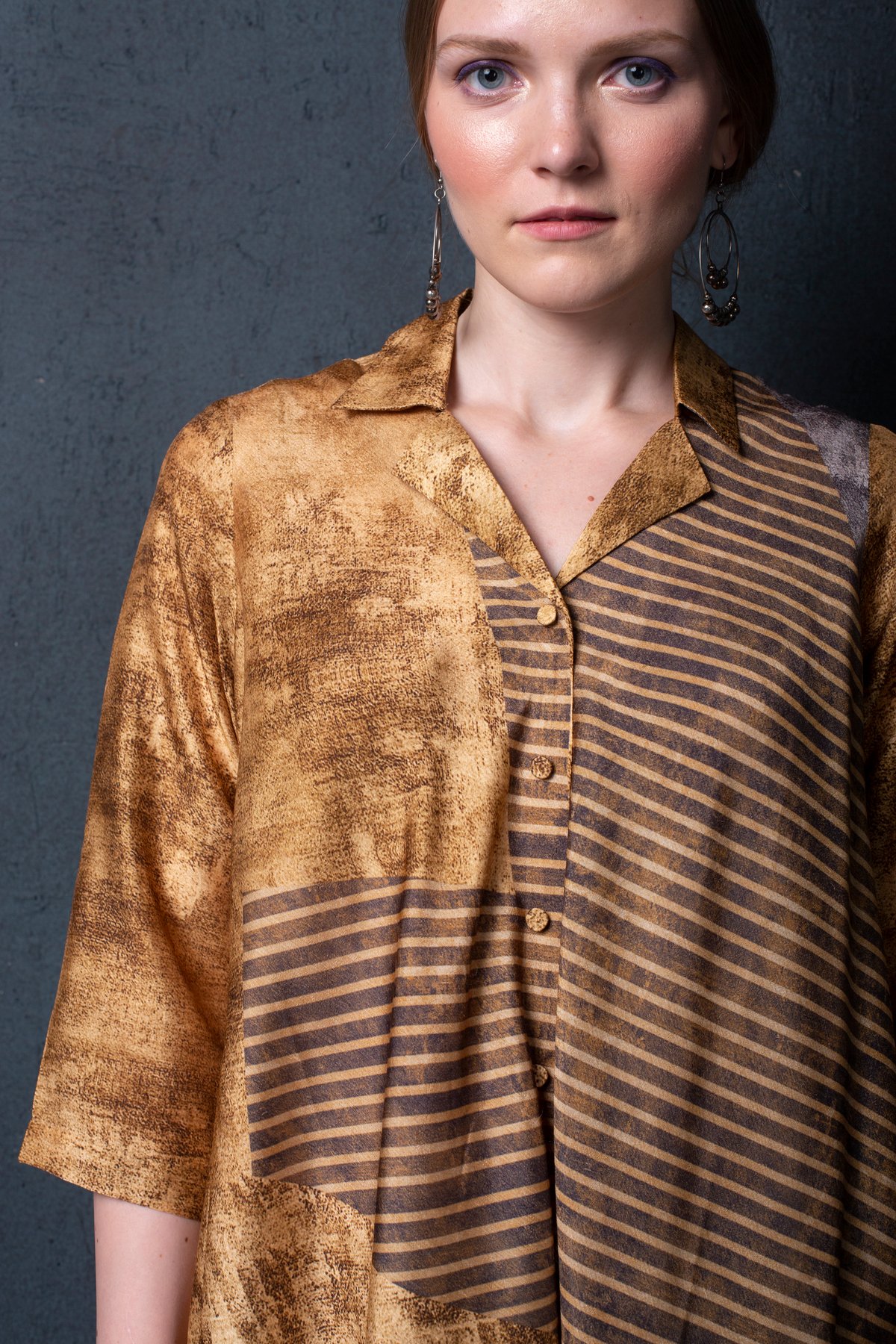 Golden/Brown Dupion Silk Kurta Set