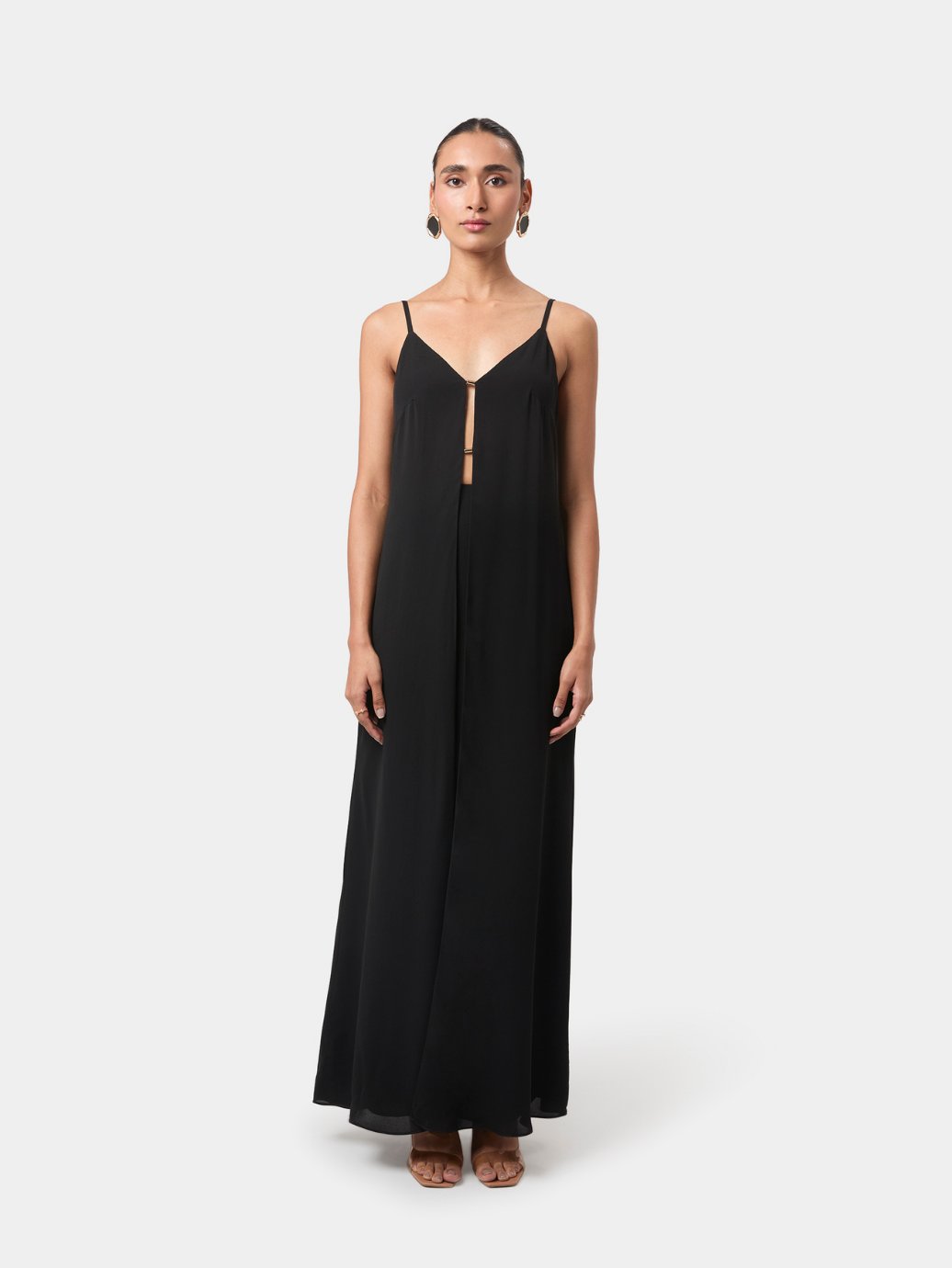 Front Slit Drape Top