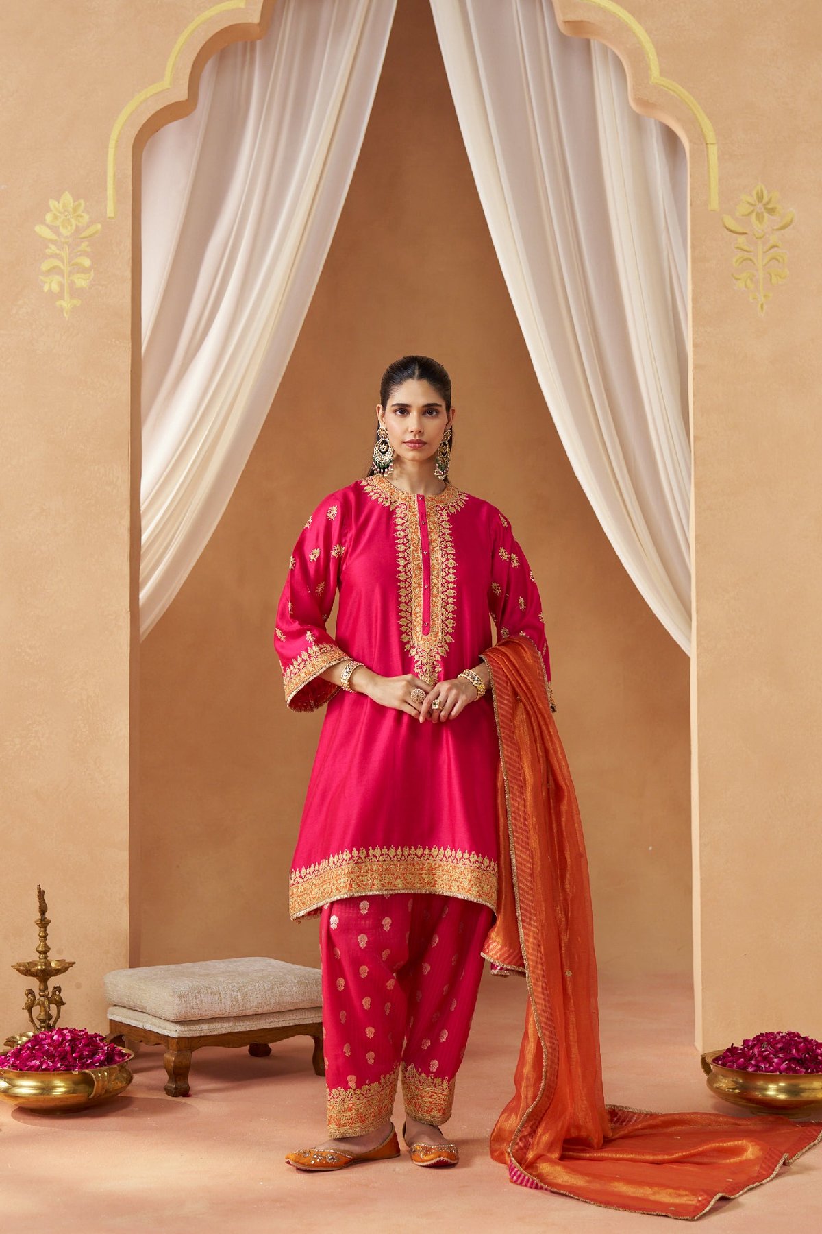 Zeenal Kaaftan with Salwar with Dupatta