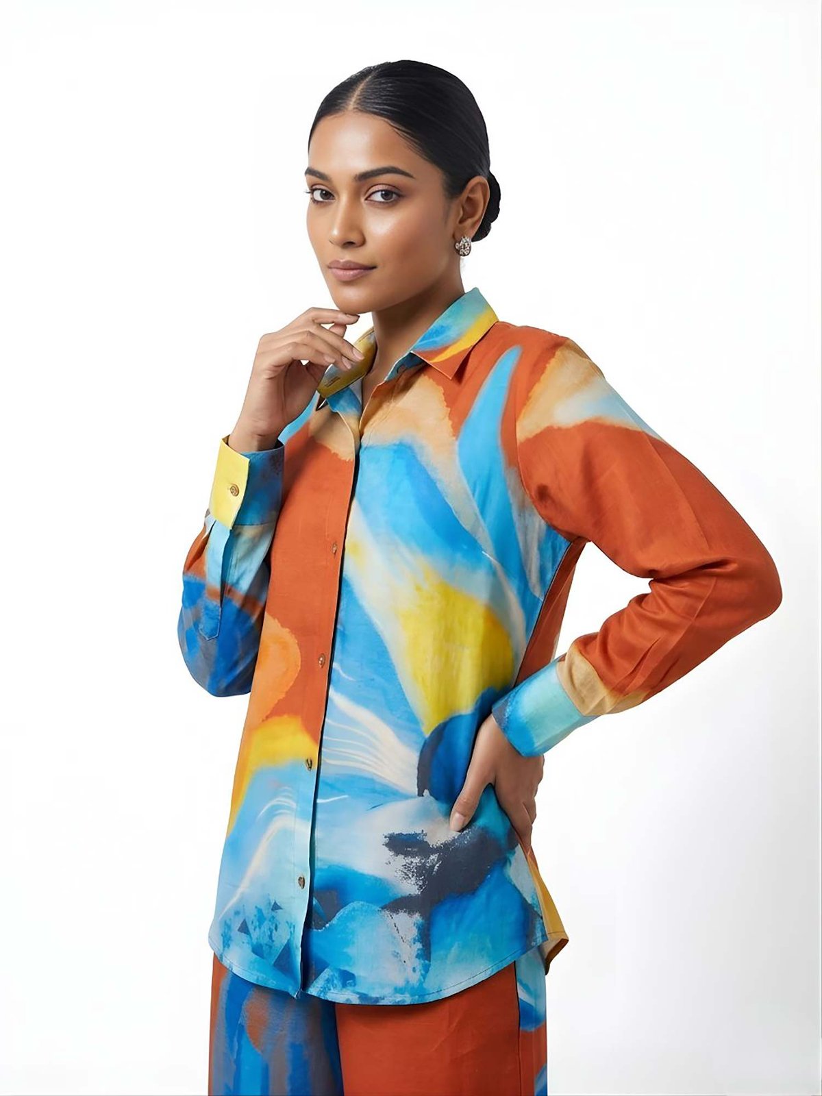 Azure Printed Shirt