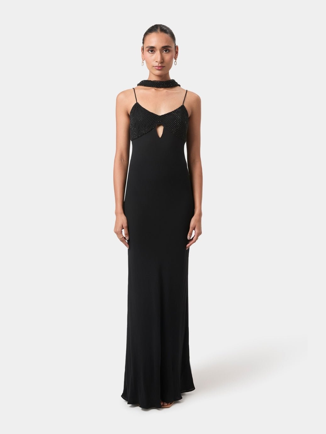 Amal Embellished Keyhole Gown