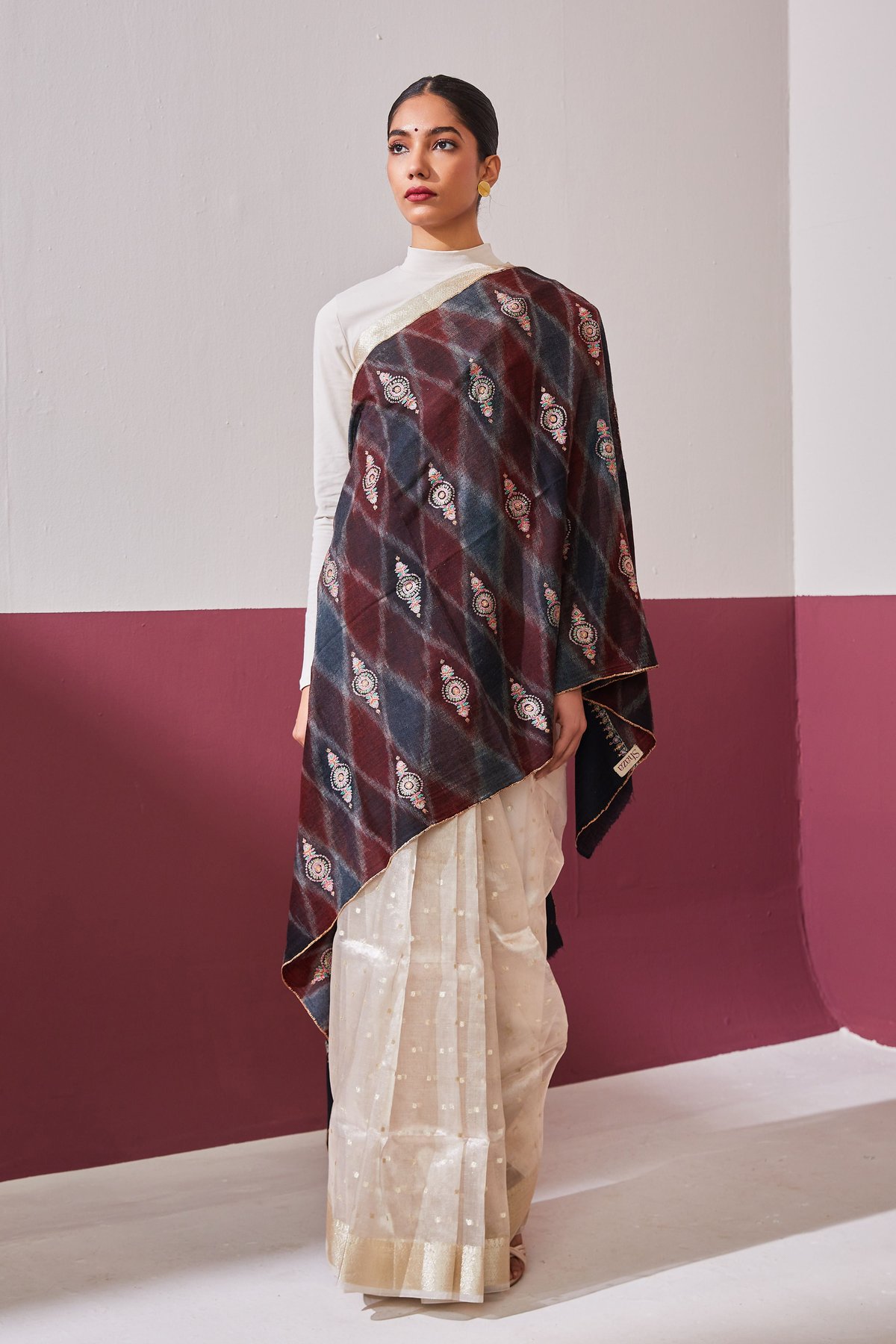 Palla Needlework Pashmina Stole